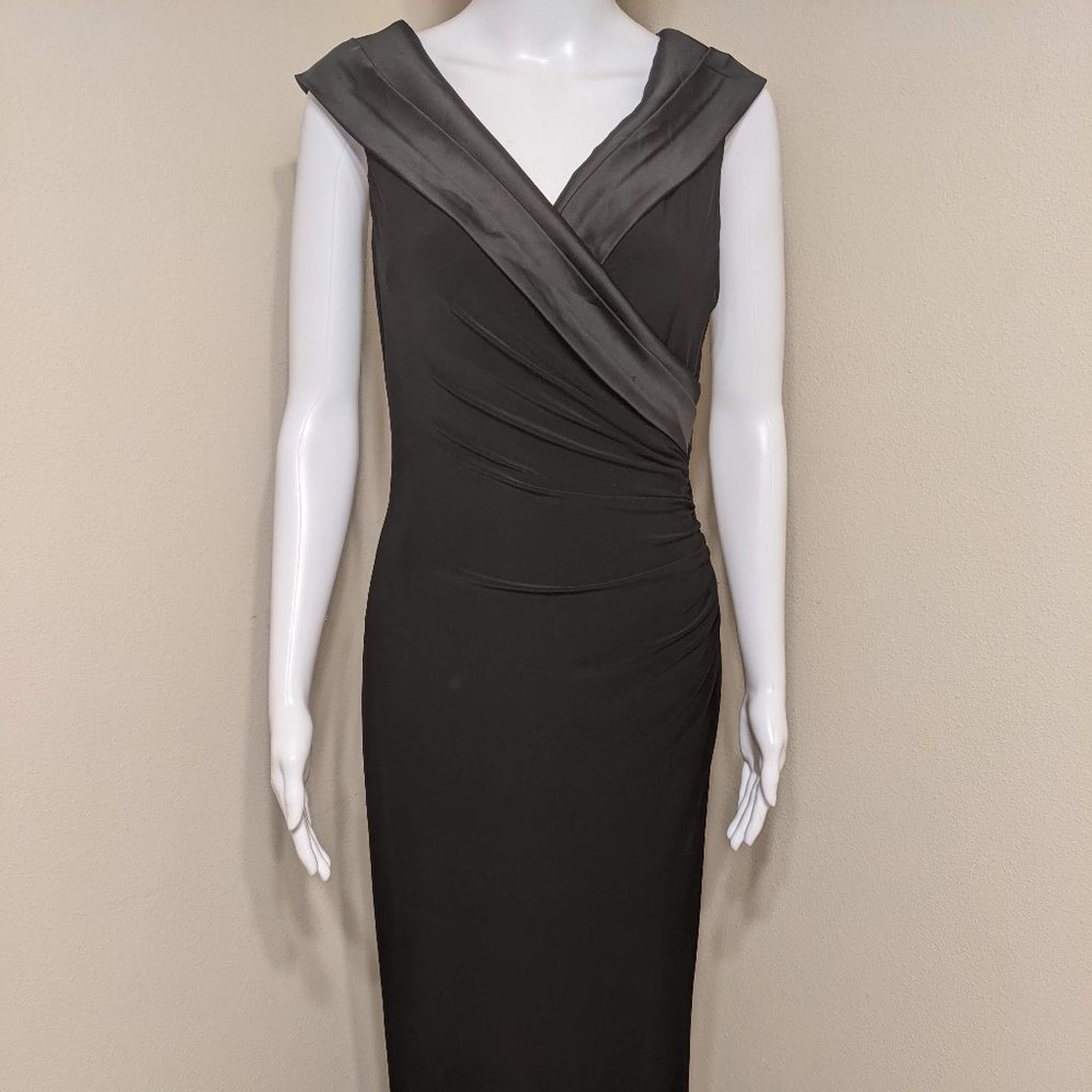 NWOT Lauren Ralph Lauren Long Black Evening Gown Size 6 - Picture 3 of 8